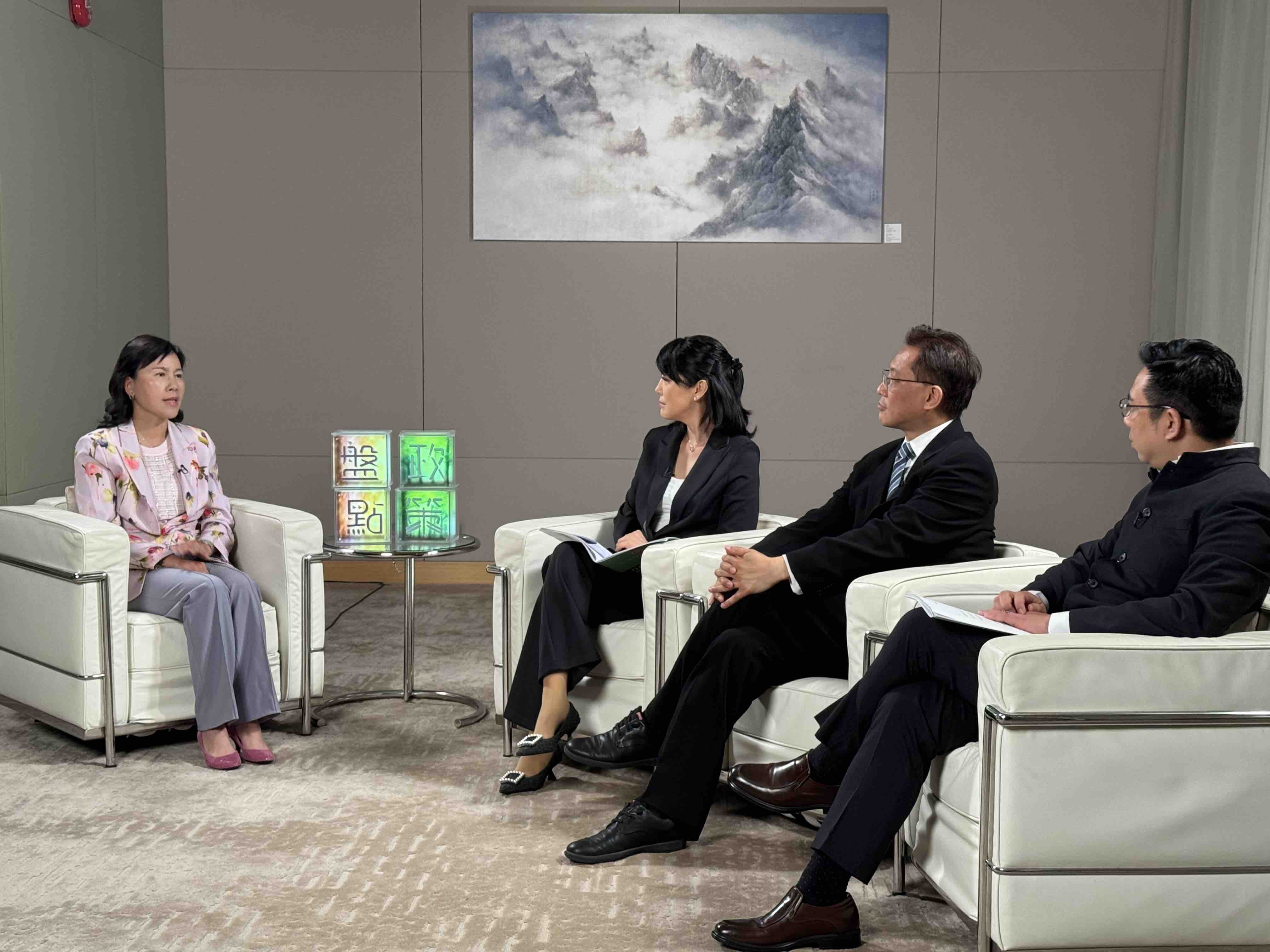 運輸及物流局局長陳美寶與盤點政策主持